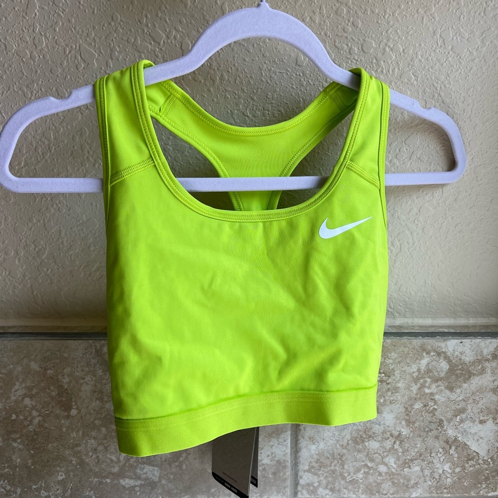 Nike Women's Neon Yellow Sports Bra